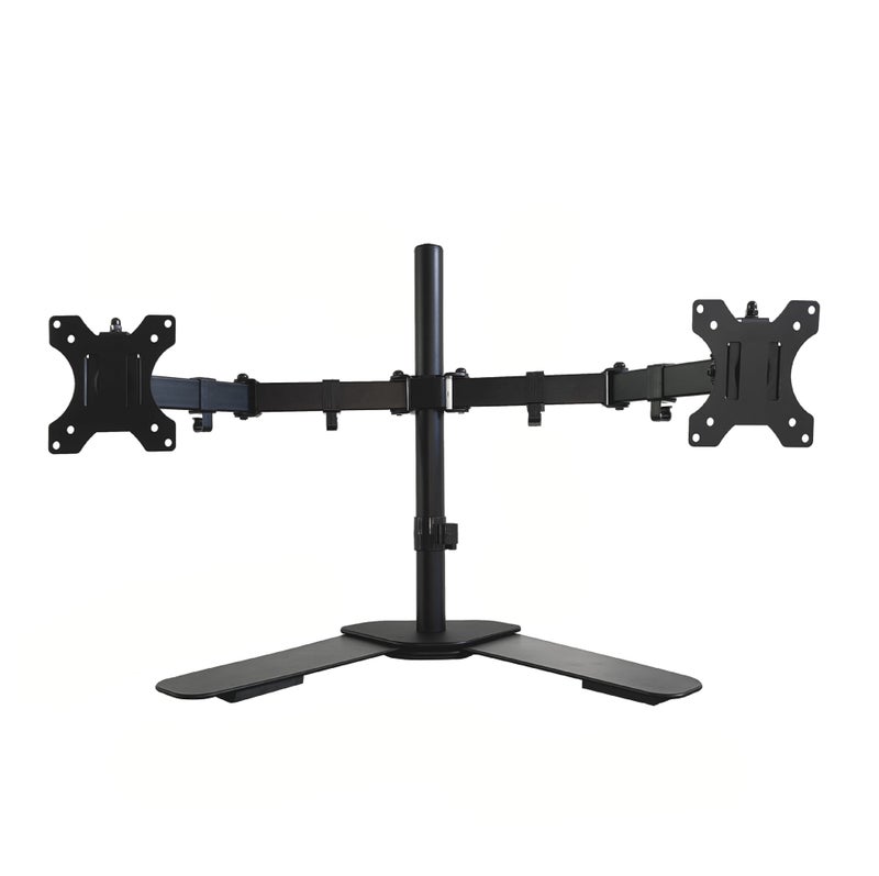 Base Double-Arm Monitor Bracket Computer Monitor Bracket Retractable Rotatable Clamp Type - Image 1